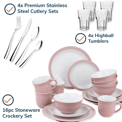 crockery-Camden Pastel Pink