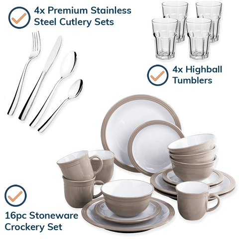 crockery-Camden Taupe